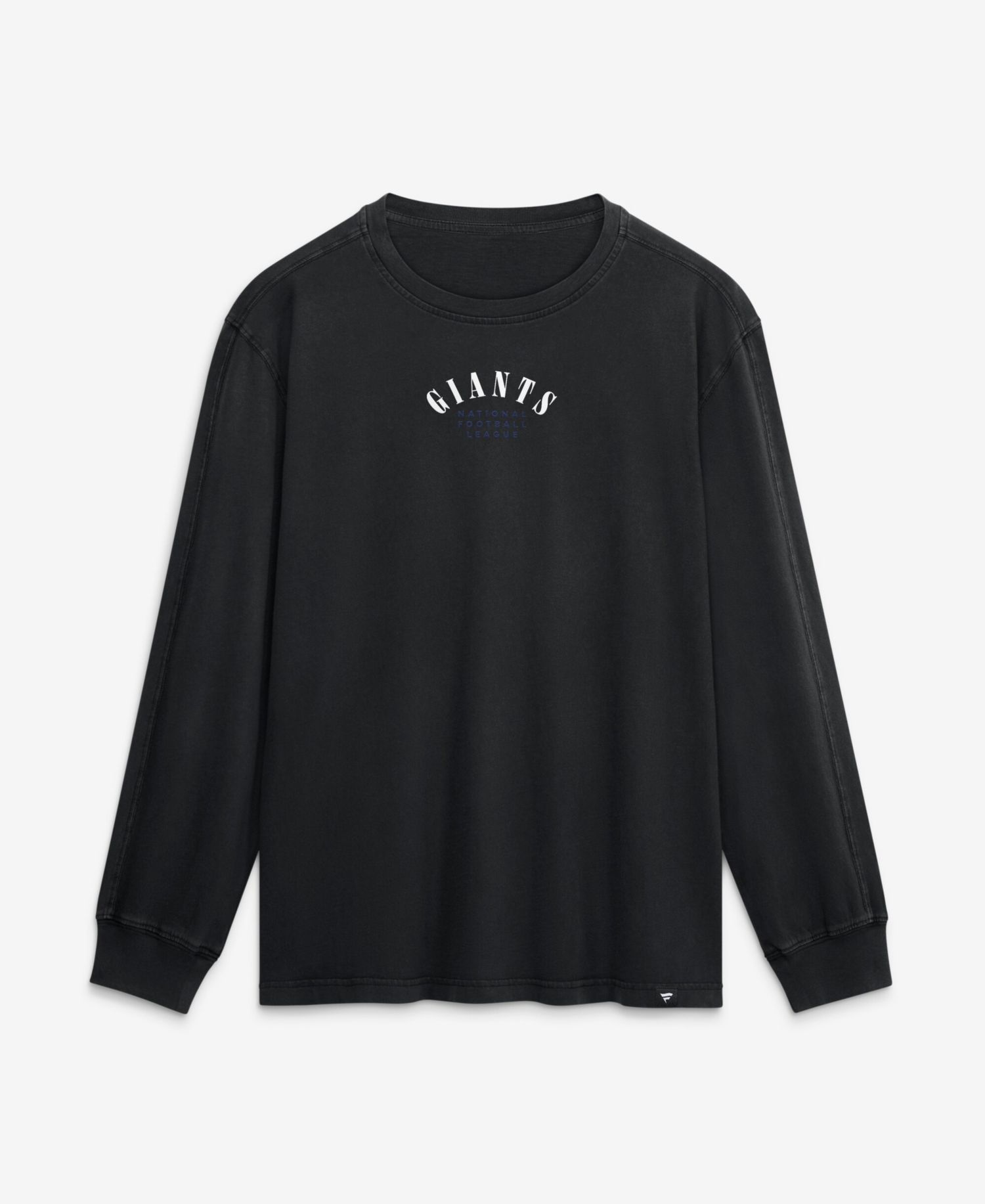 Men's Black New York Giants Relaxed Fullback Drive Long Sleeve Fashion T-Shirt