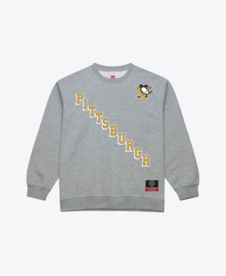 Men's Heather Gray Pittsburgh Penguins Core Wordmark Fleece Sweatshirt