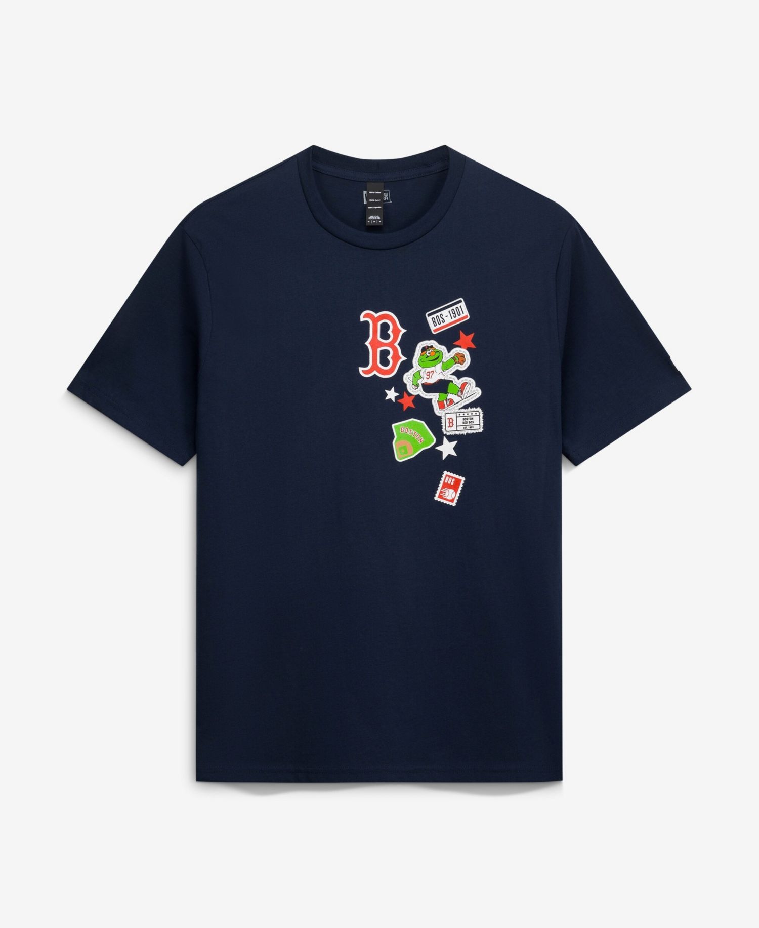 Men's Navy Boston Red Sox City Patch T-Shirt