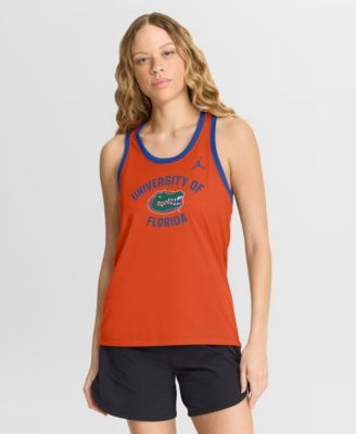 Women's Orange Florida Gators Uni Name Tri-Blend Dri-FIT Racerback Tank Top