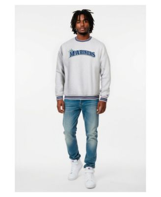 Men's Heather Gray Seattle Mariners Reverse Weave Sweatshirt