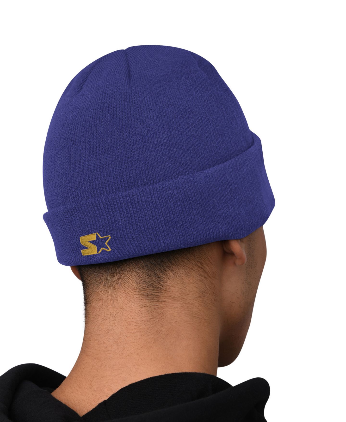 Мужские худи Starter Purple Baltimore Ravens and Cuffed Knit Hat Combo Pack — фото 5