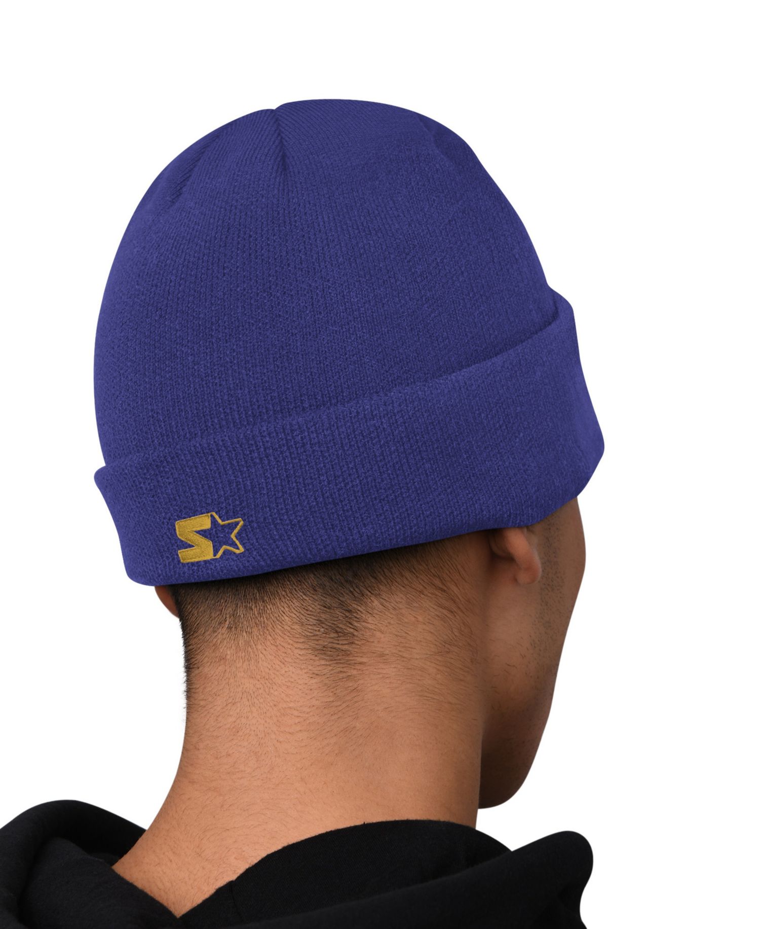 Men's Purple Baltimore Ravens Hoodie and Cuffed Knit Hat Combo Pack