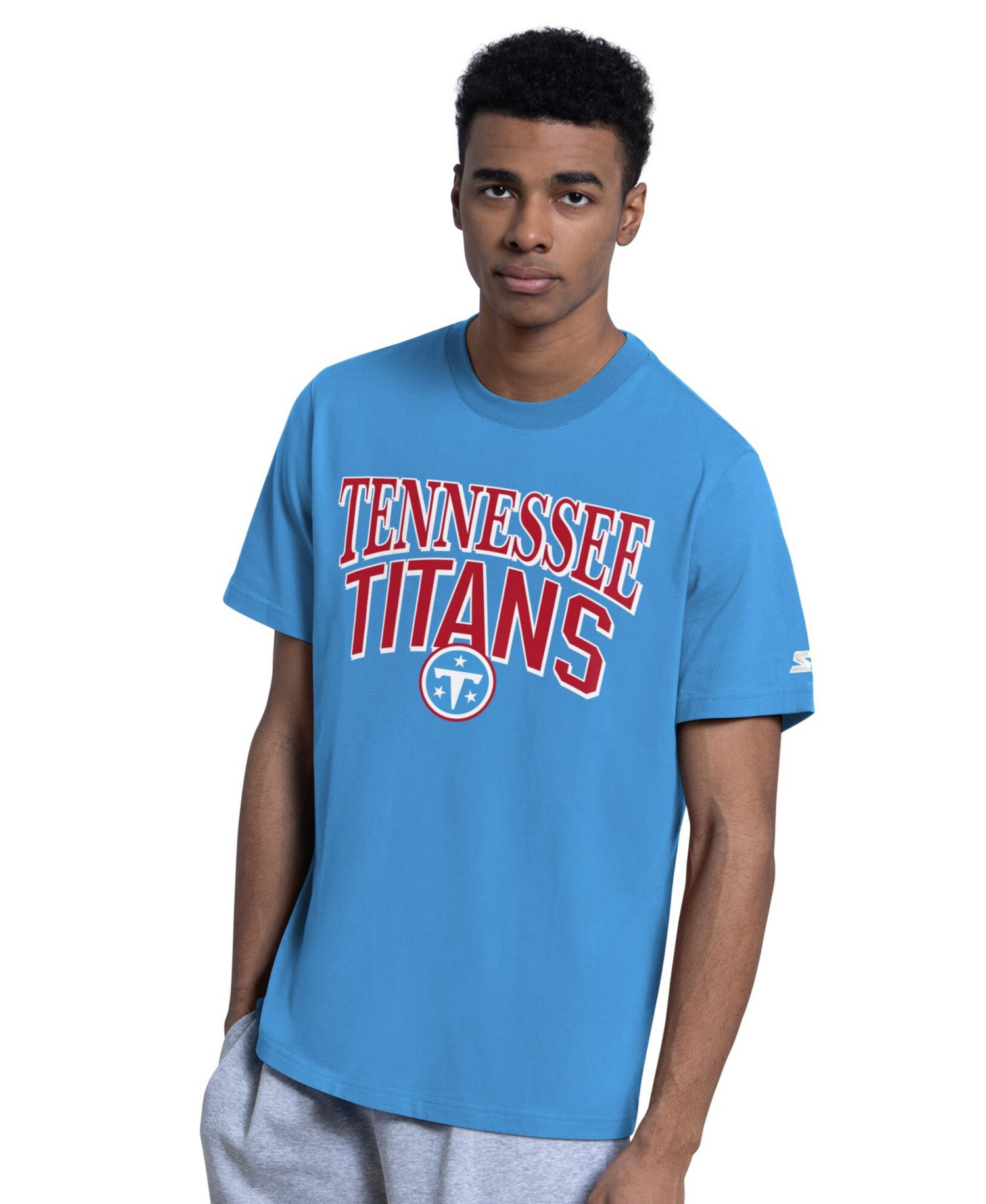 Men's 2-Pack Light Blue/Gray Tennessee Titans Logo T-Shirt Set