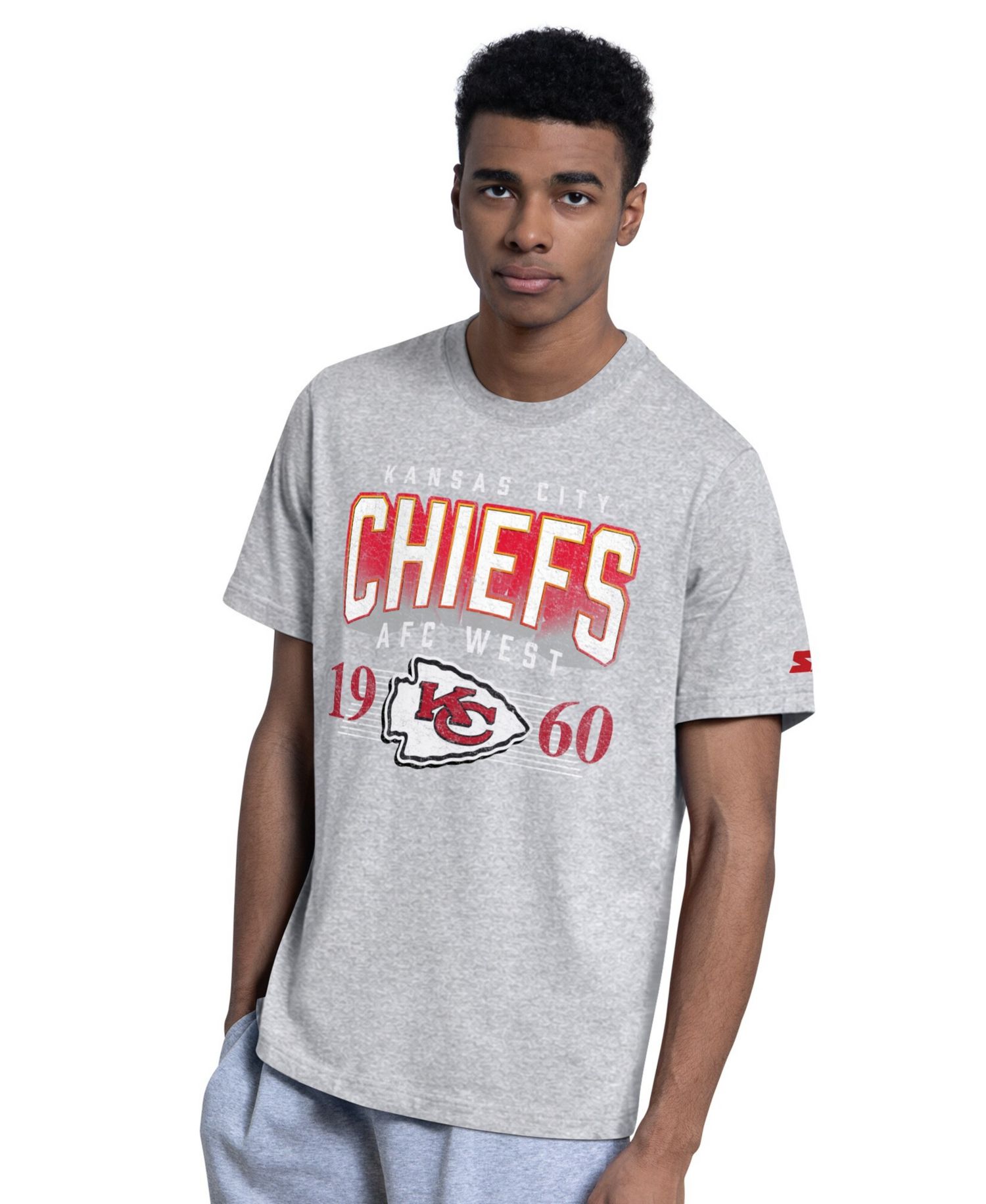 Men's 2-Pack Red/Gray Kansas City Chiefs Logo T-Shirt Set