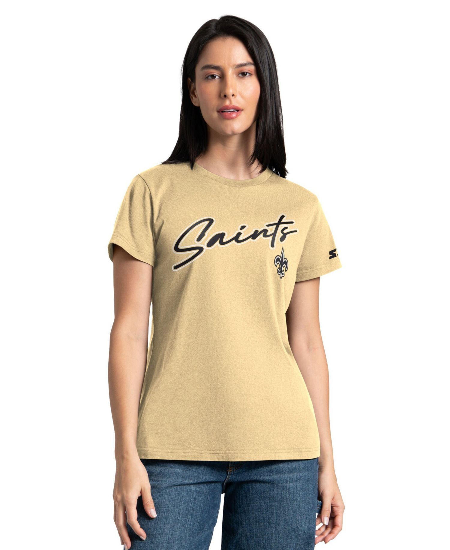 Women's 2-Piece Black/Vegas Gold New Orleans Saints T-Shirt Combo Pack