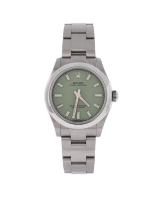 Oyster Perpetual Pistachio Green Automatic Watch in Stainless Steel 31mm