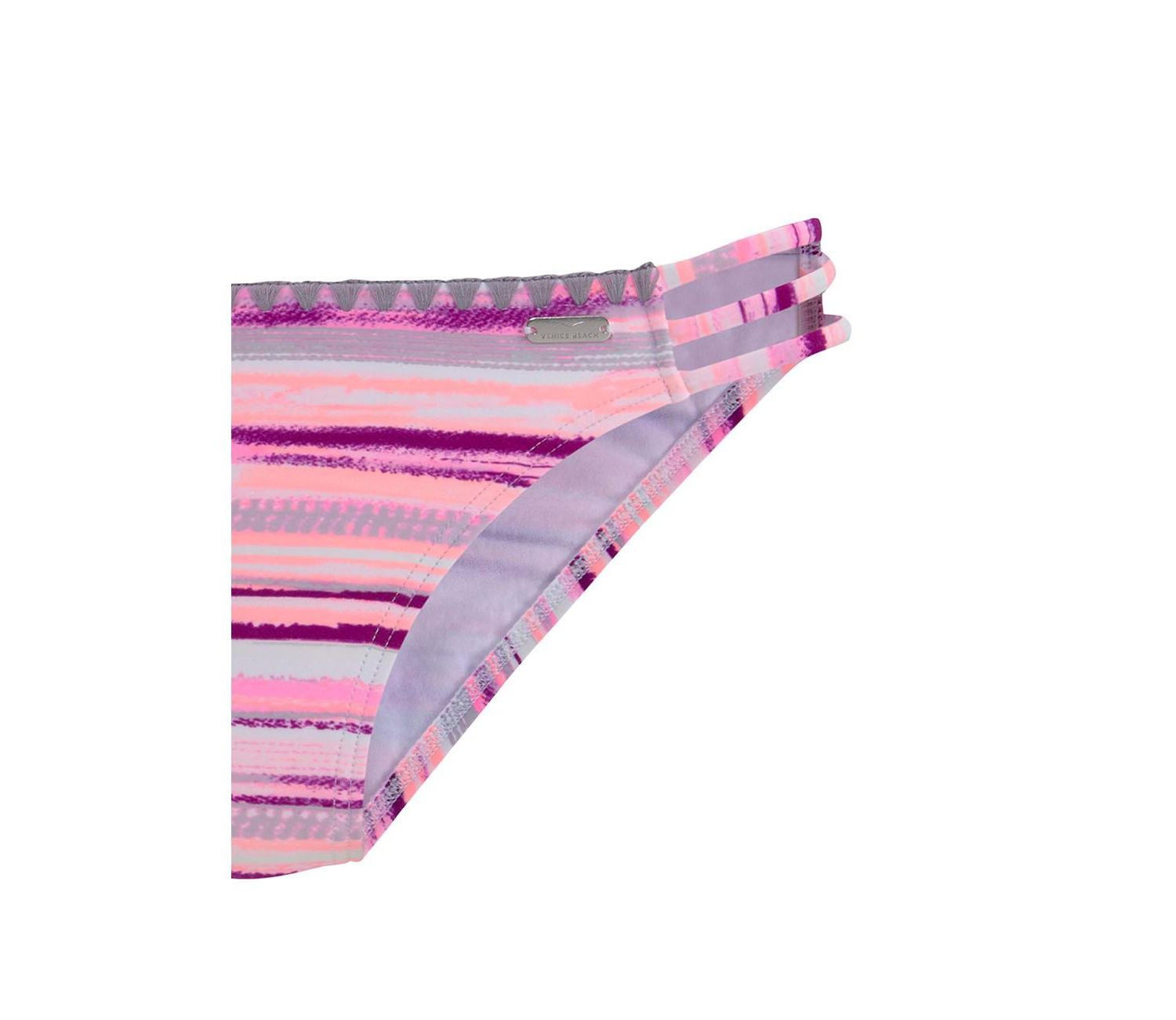Women's Printed Strappy Classic Bikini Crochet Low-Rise Swim Bottom