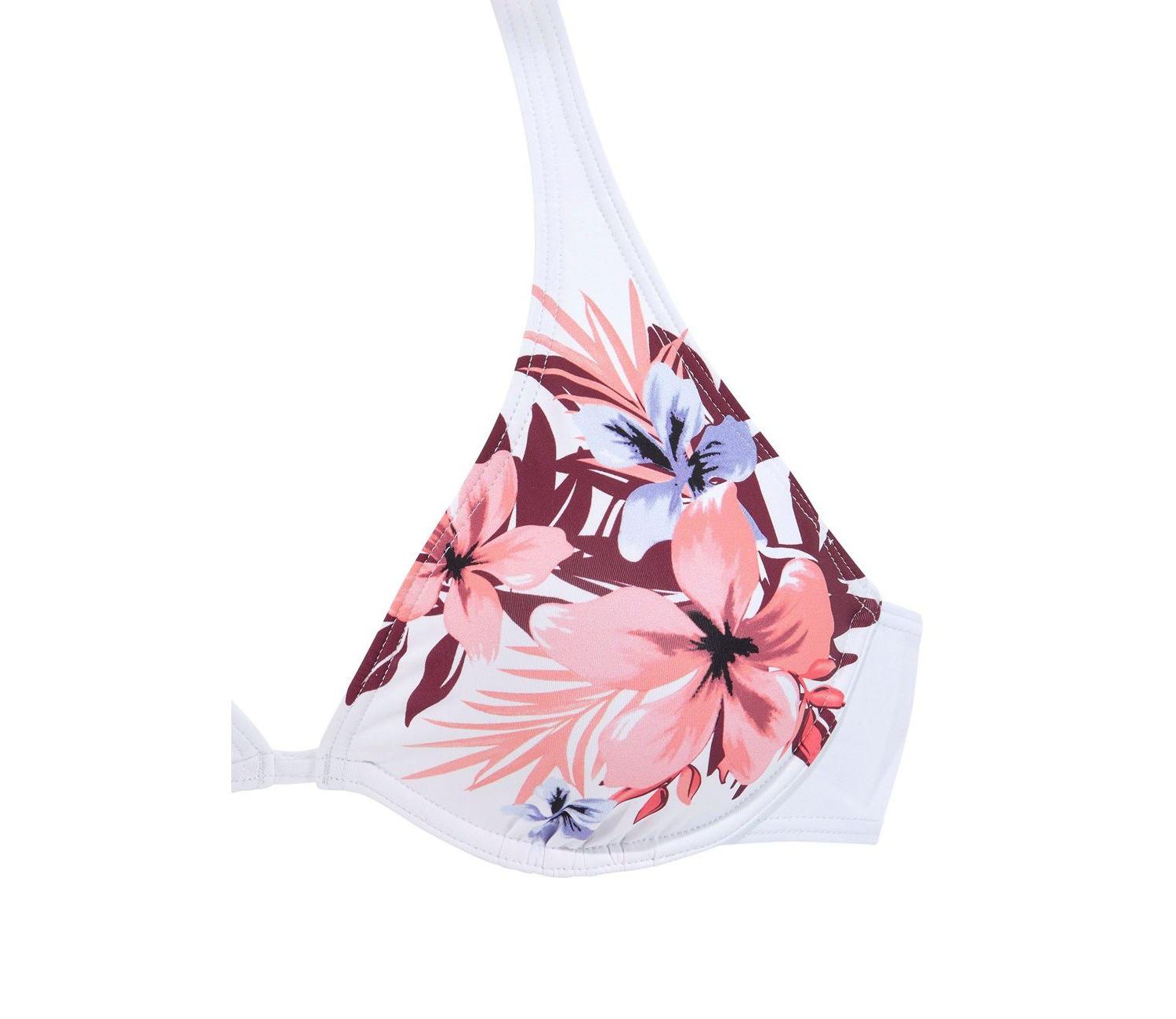 Women's Floral Print Lace Underwire Bikini Top
