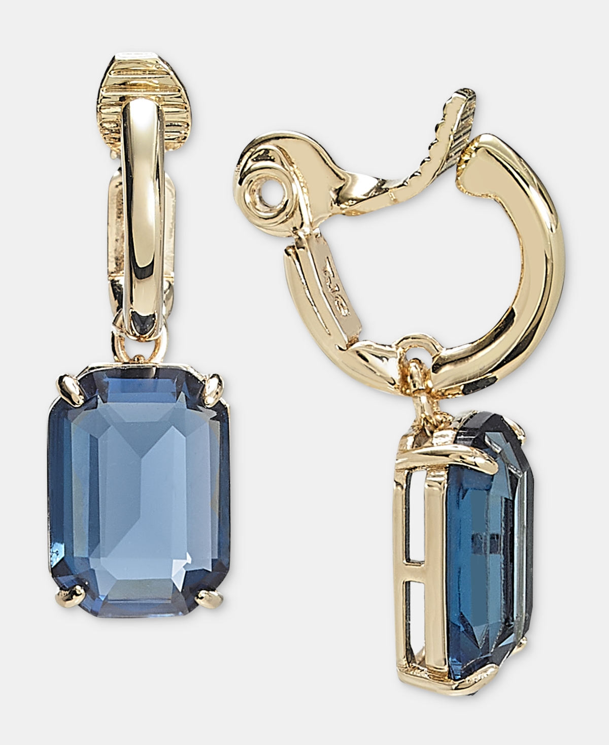Lauren Ralph Lauren Stone Charm Clip-On Hoop Earrings