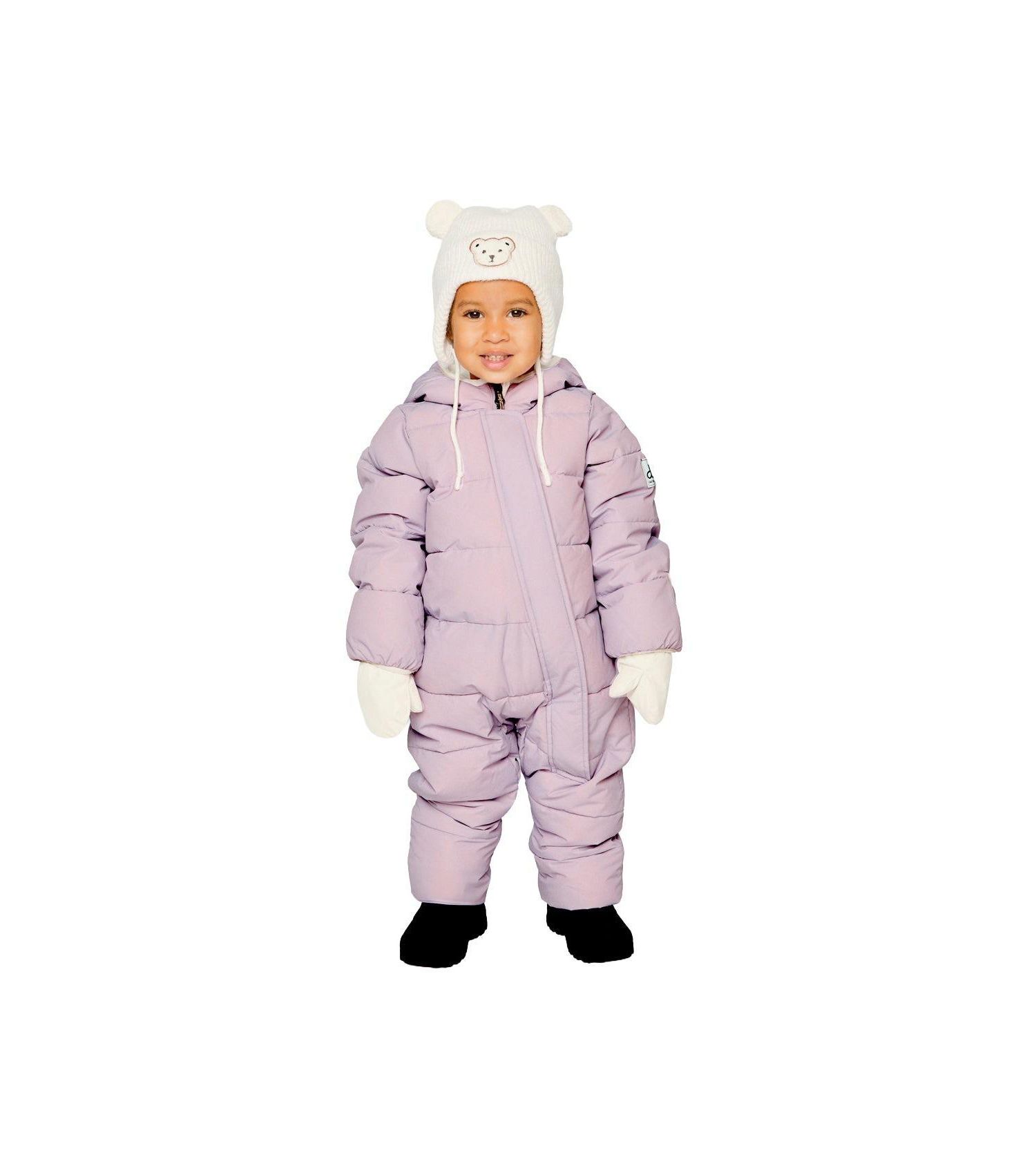 Baby Girls (3M-24M) Cloud One Piece Snowsuit Adapted for Car Seats