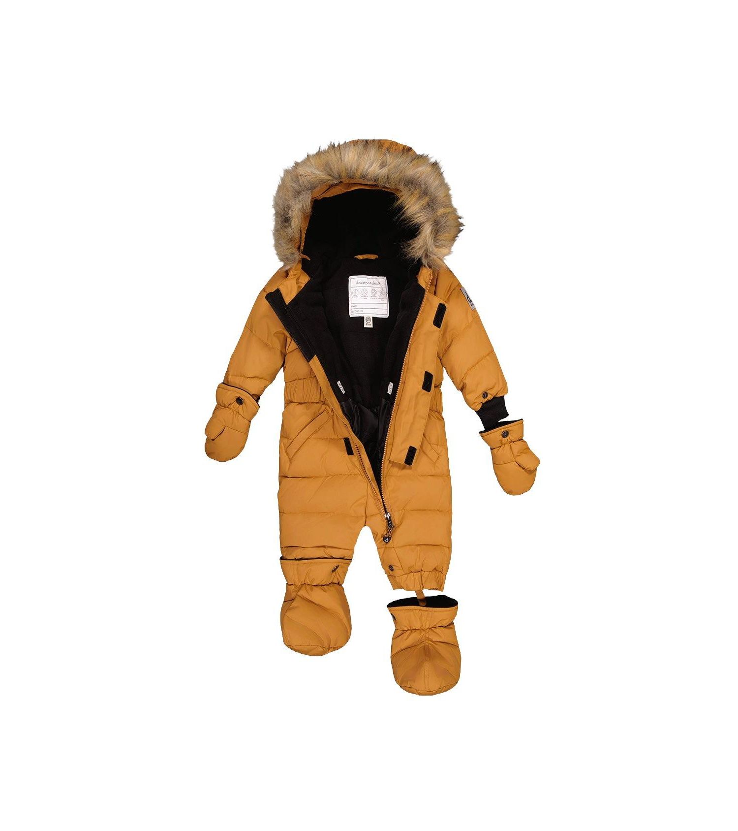 Baby Unisex 6M TO 24M Original One Piece Puffy Snowsuit with Removable Mittens and Boots Sugar