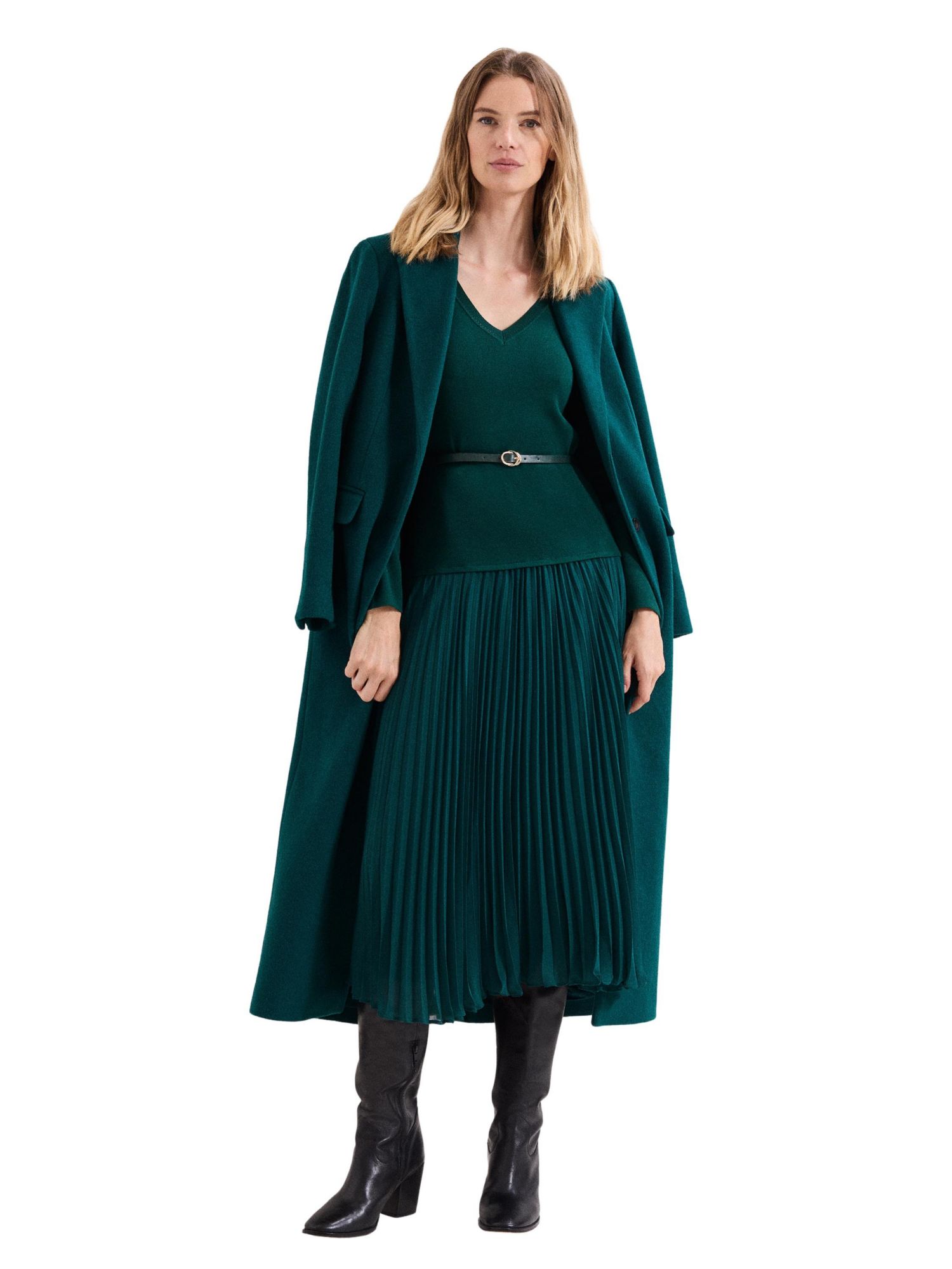 Women's Kai Knit V-Neck Midi Dress