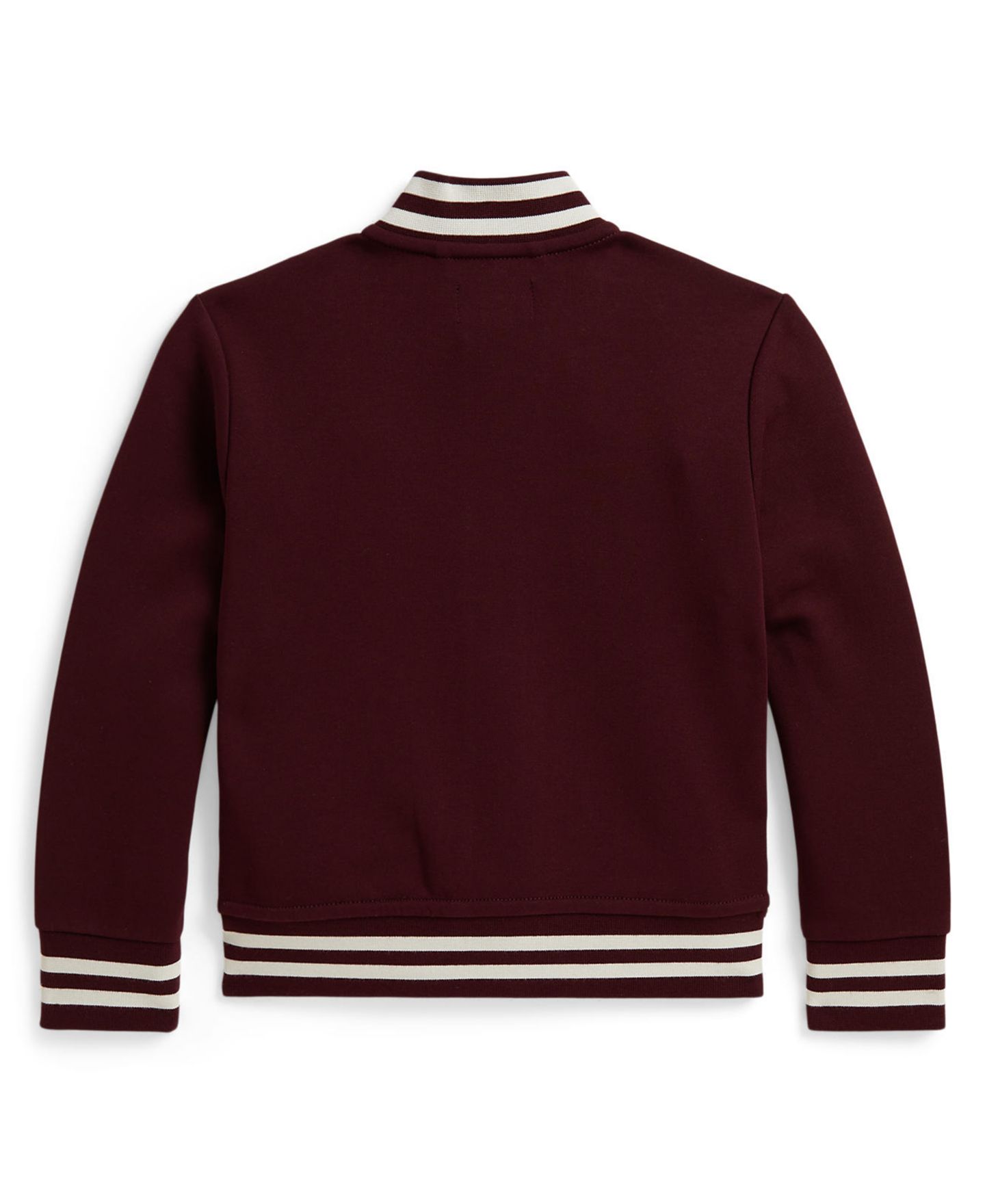 Куртка Polo Ralph Lauren Double-Knit Letter Jacket для мальчиков, цвет: Насыщенный рубиновый — фото 2