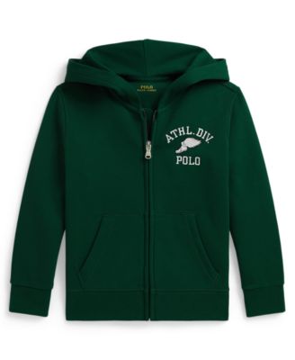 Boys' 2T-7 Logo Double-Knit Full-Zip Hoodie