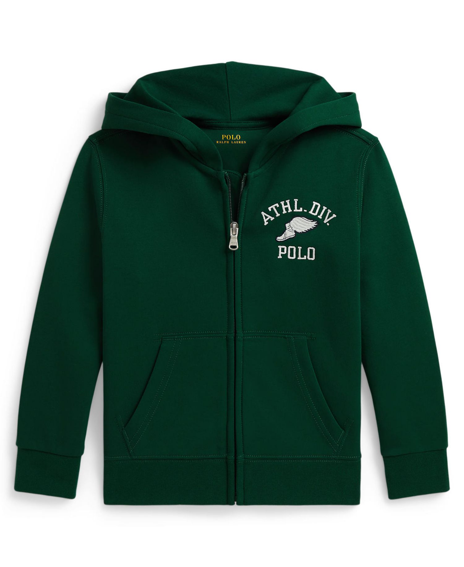 Boys' 2T-7 Logo Double-Knit Full-Zip Hoodie