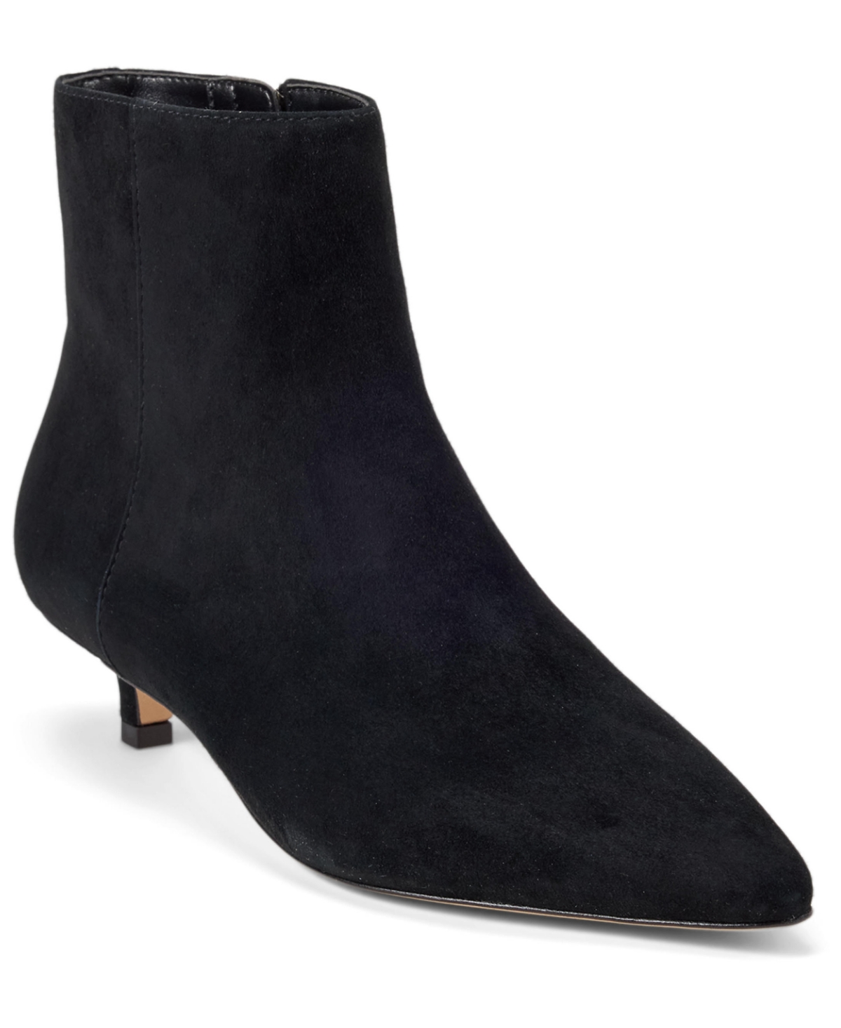 Lauren Ralph Lauren Women's Francesca Pointed Toe Booties - Black Suede
