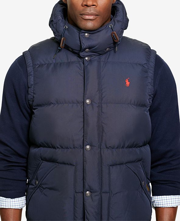 Polo Ralph Lauren Men's Big & Tall Puffer Down Vest & Reviews Coats