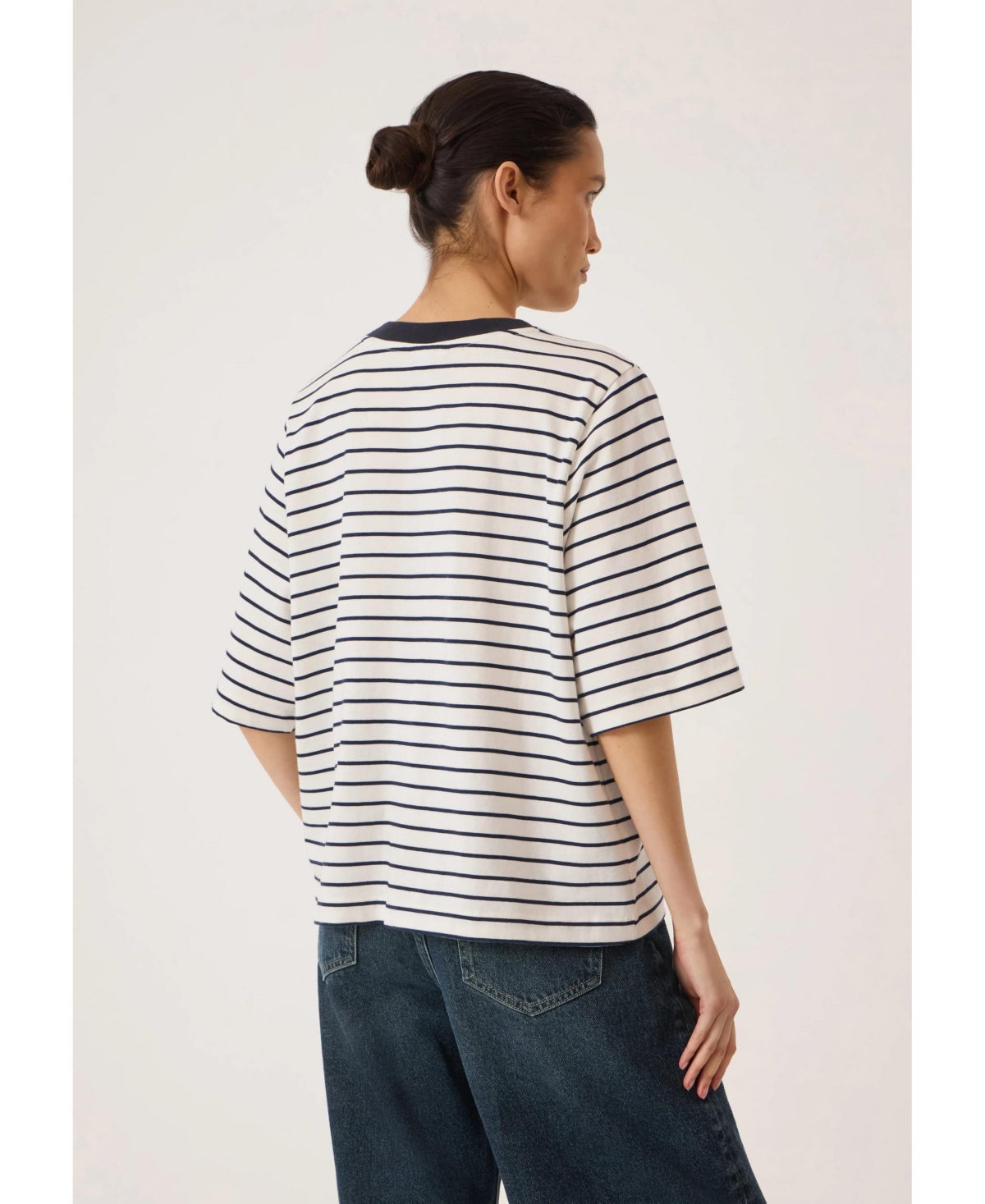 Hush Women's Romina Striped Short-Sleeve Cotton T-Shirt
