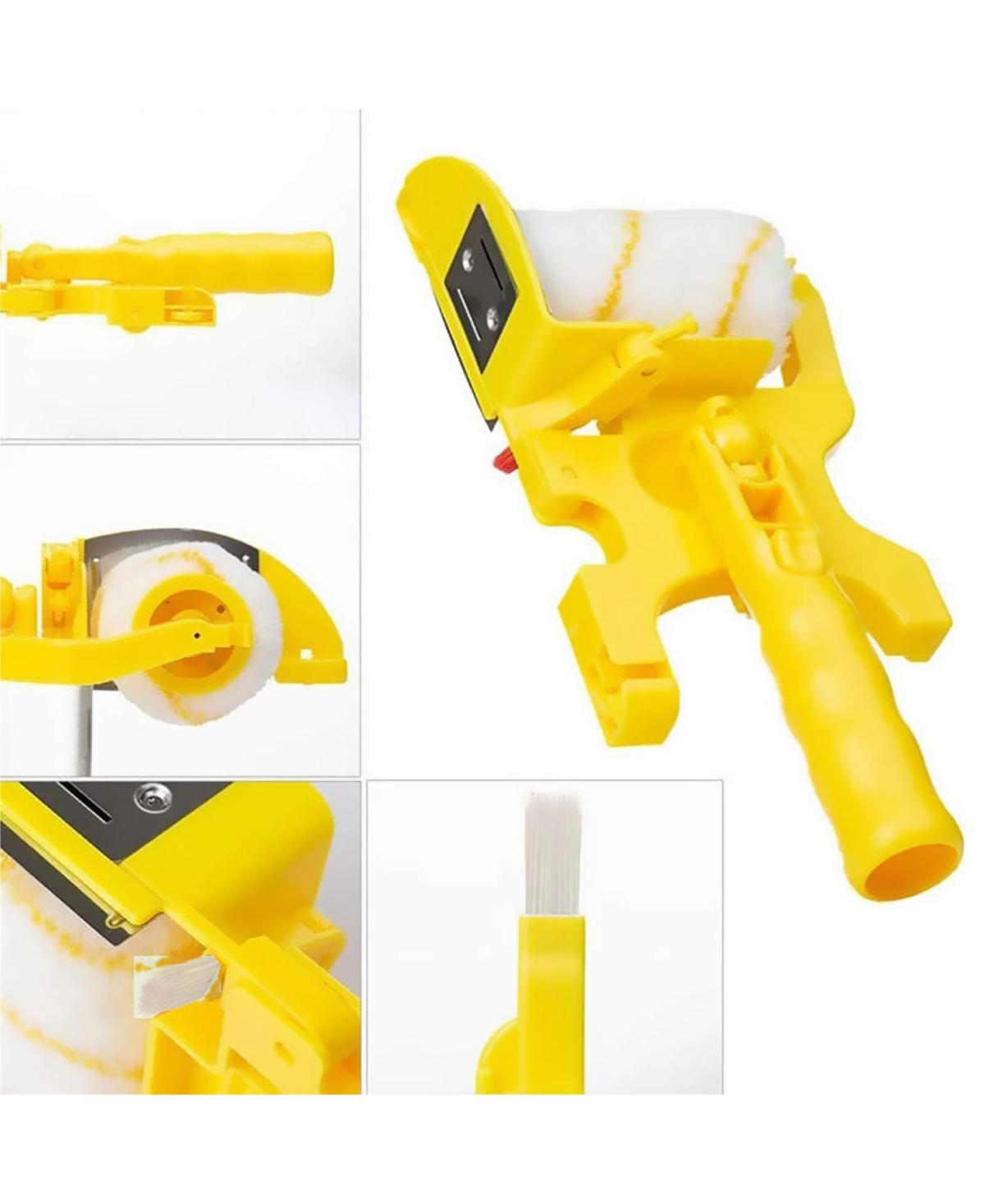 Xdovet Paint Edger Roller Brush Multifunctional Hand-held Portable Tool Kit Pole Mountable Wall Ceiling Painting
