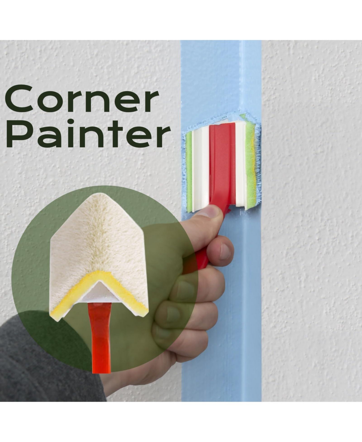 Xdovet Paint Edger Trimmer With Pad Refills Corner Walls Ceilings Trim Touch Up Refill Applicator Flat Surfaces