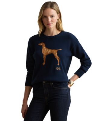 Women's Cotton Dog Sweater