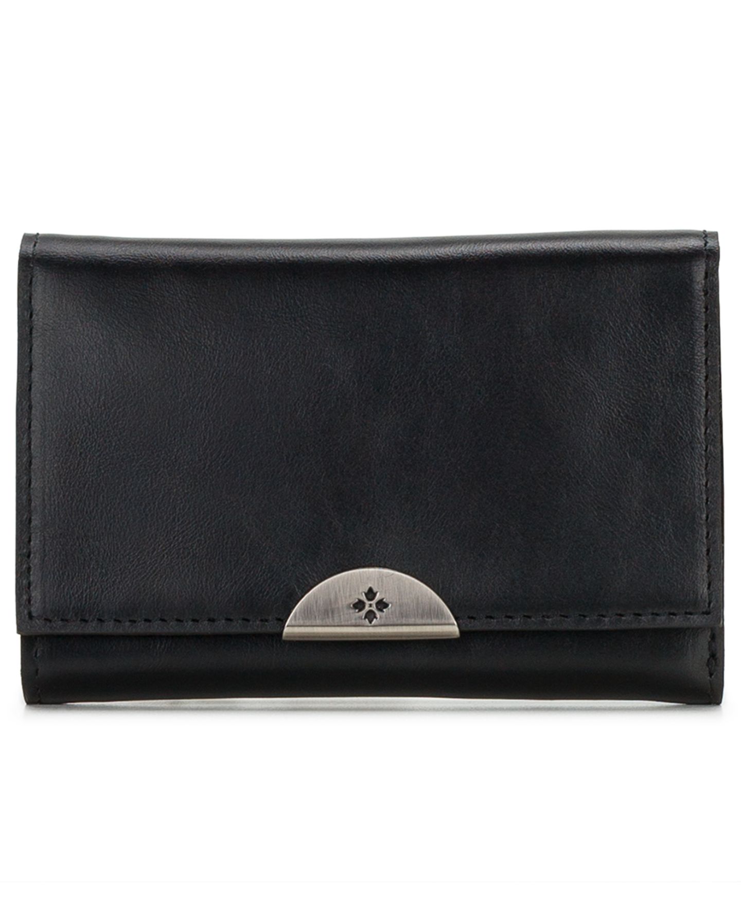 Женский кошелёк Patricia Nash Acri Leather Trifold Wallet, цвет: Чёрный — фото 1