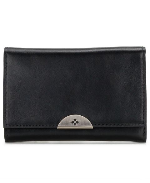 Женский кошелёк Patricia Nash Acri Leather Trifold Wallet, цвет: Чёрный