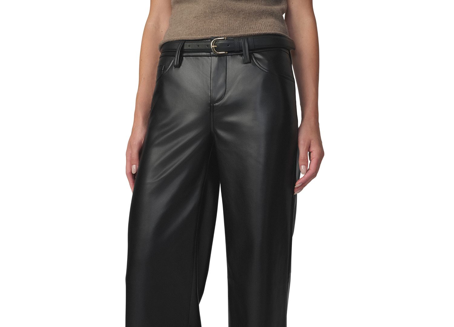 Women's Lou Lou Faux Leather Wide-Leg Pants