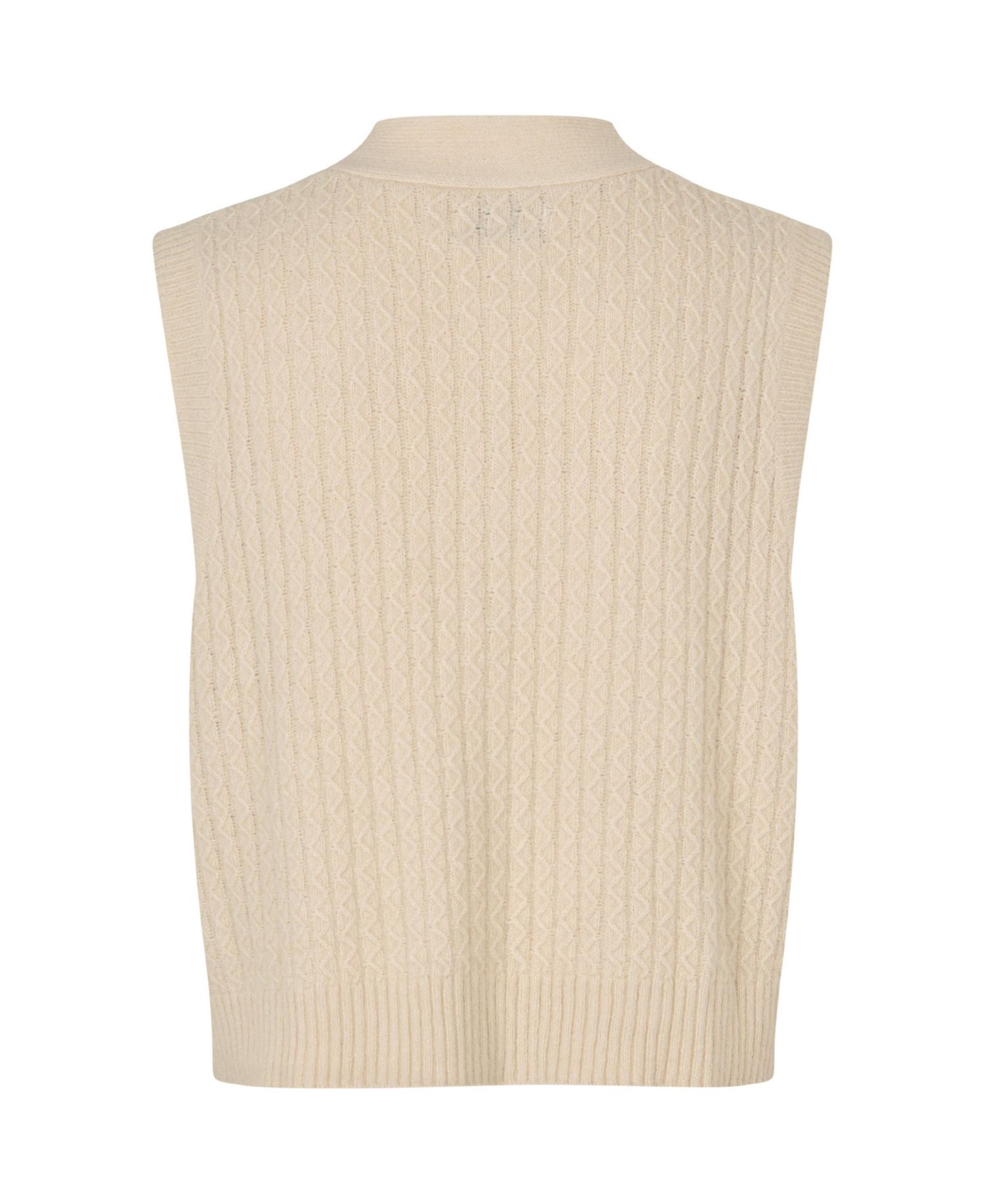 Women's MaLaney Cable-Knit V-Neck Cotton-Blend Sweater Vest