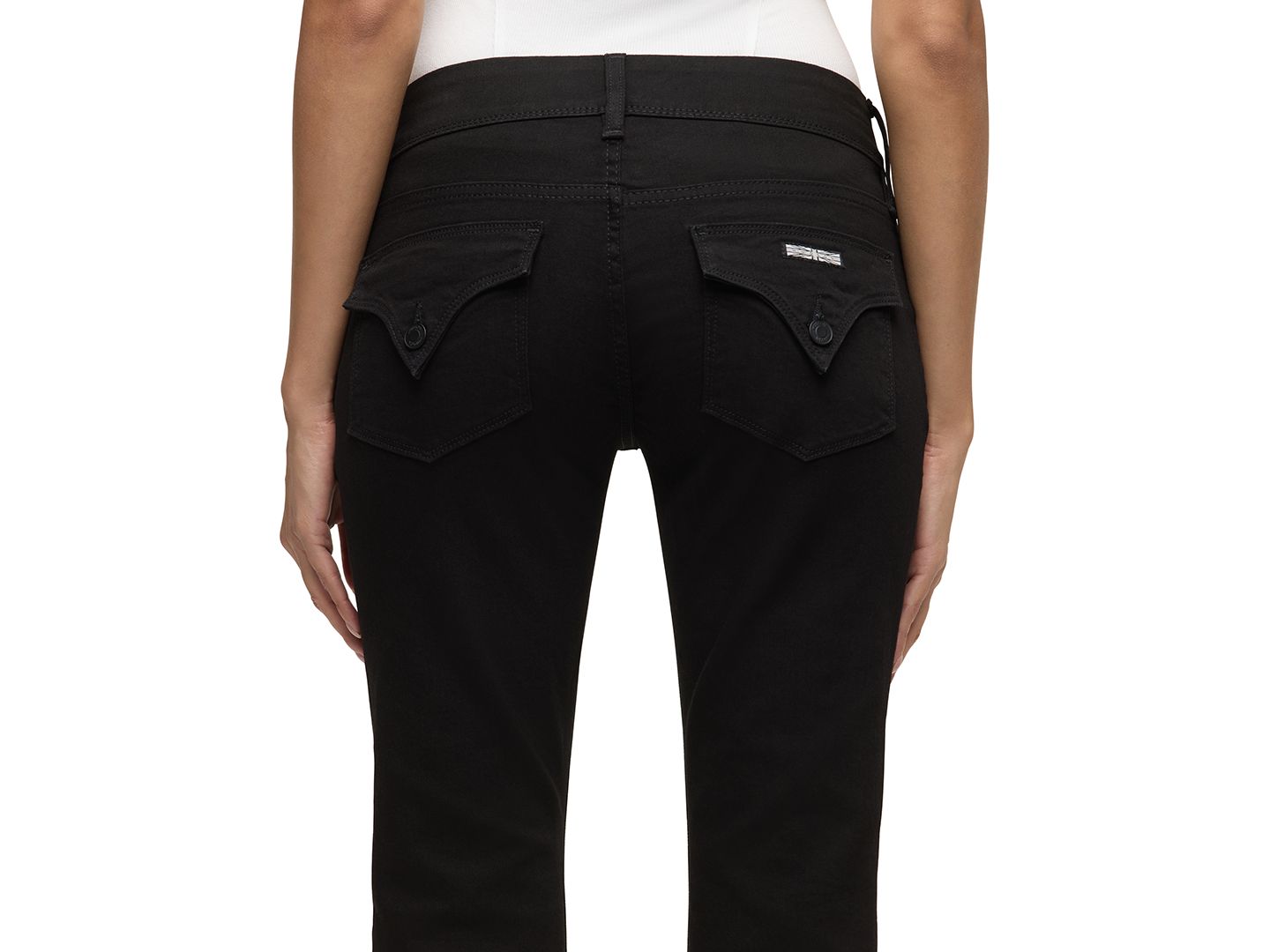 Женские джинсы Hudson Jeans Beth Mid-Rise Baby Bootcut, цвет: Чёрный — фото 4