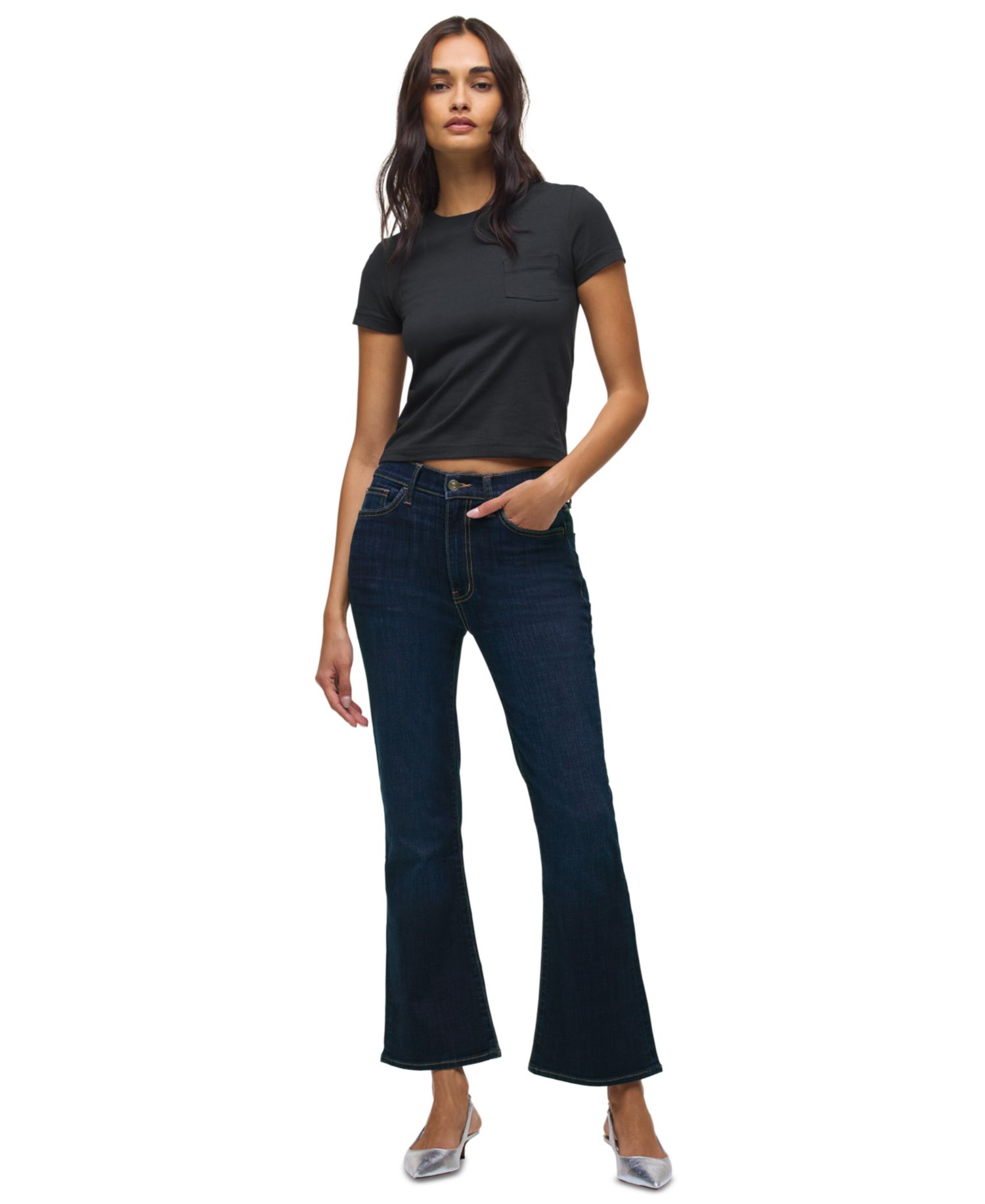 Women's Blair High-Rise Cropped Bootcut Jeans