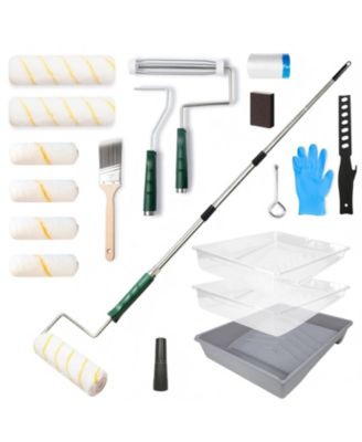 9-inch and 4-inch Roller and Extension Pole Set for Walls and Ceilings