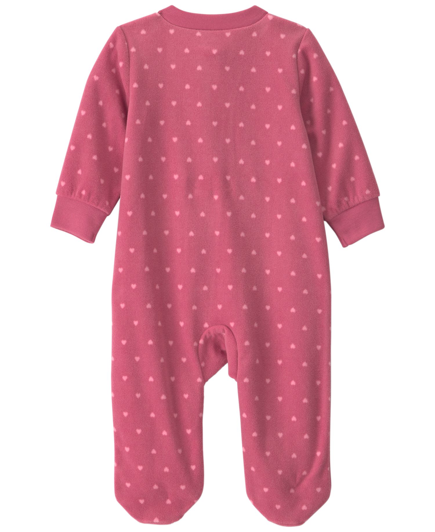 Baby Girls' Heart Fleece 2-Way Zip Sleep & Play