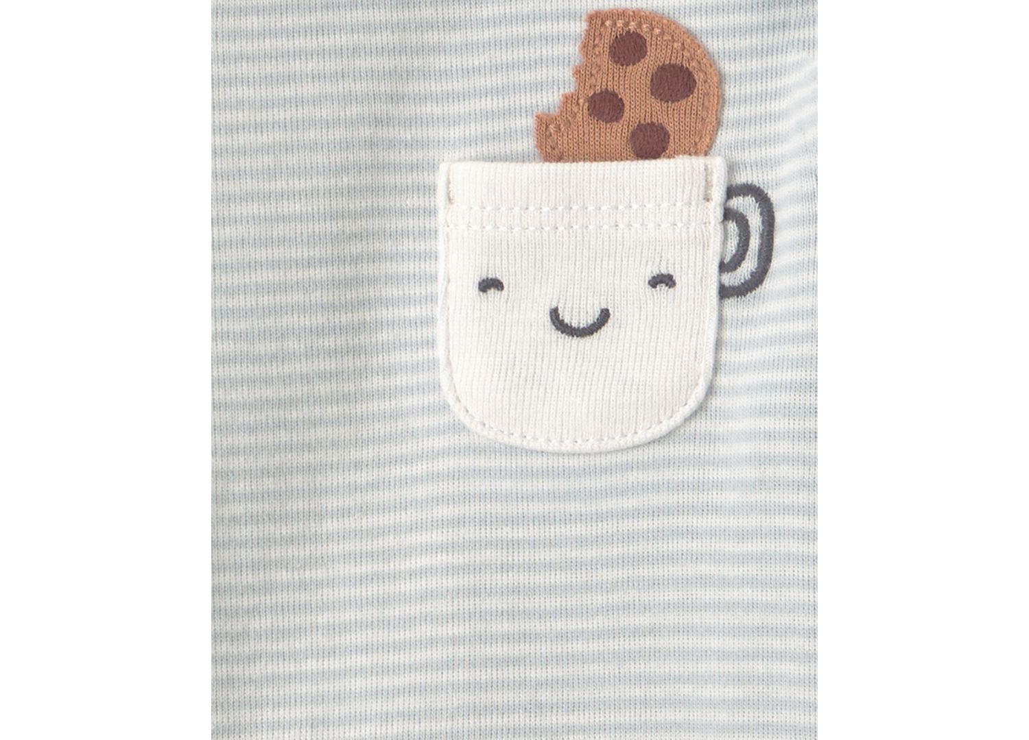 Baby Boys' Milk & Cookies Round Neck Bodysuits, 4-Pack
