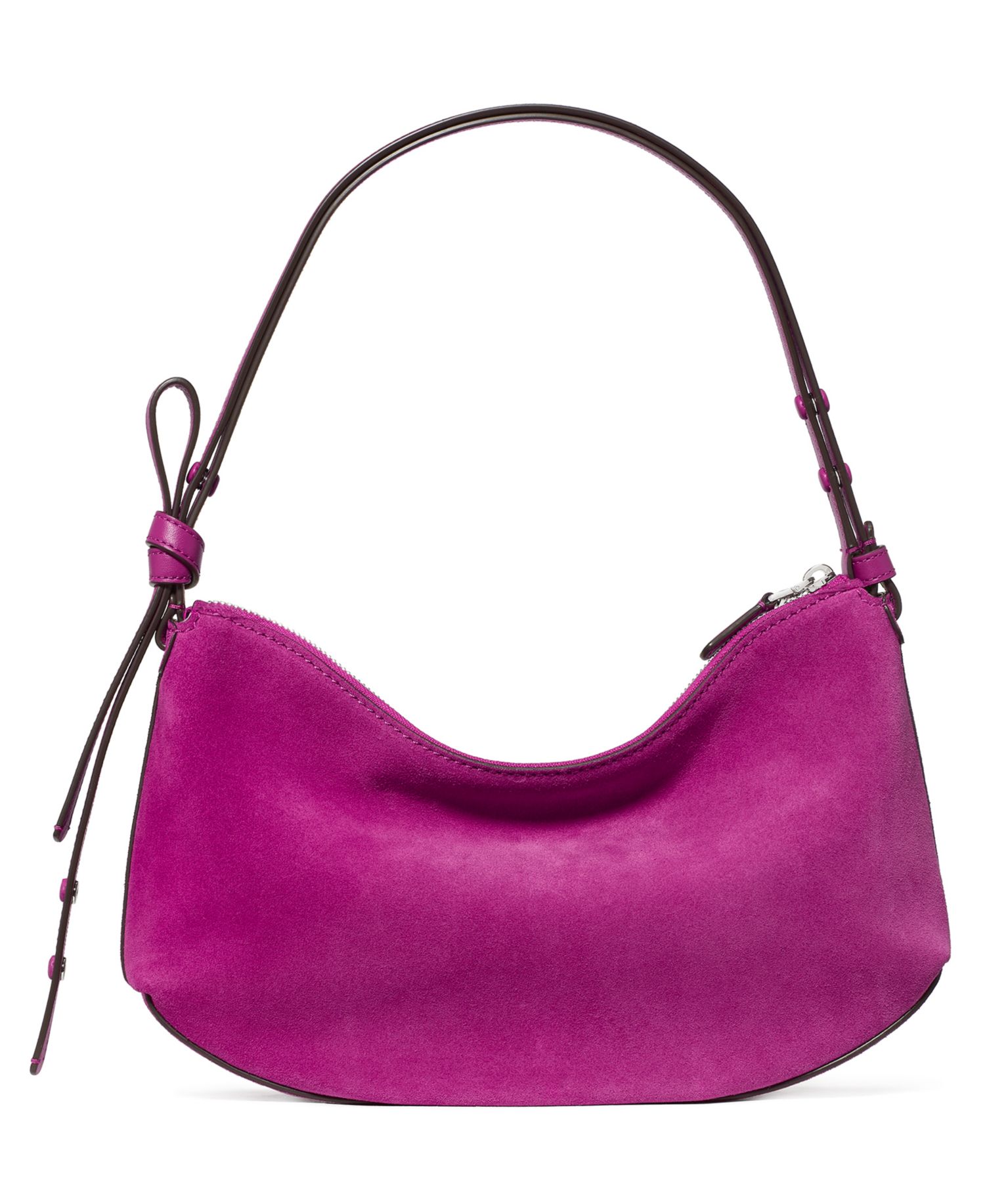 Loop Medium Suede Shoulder Bag