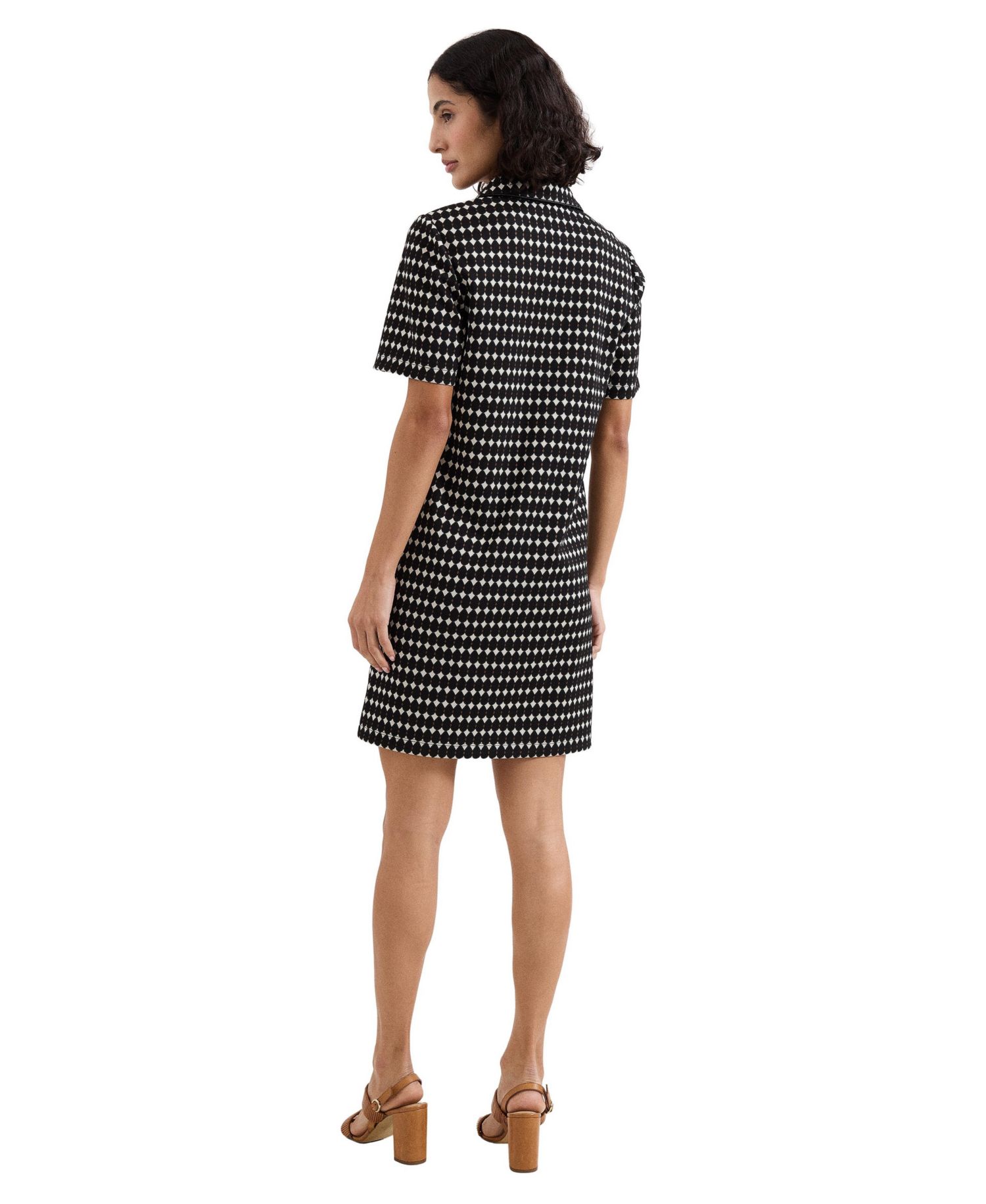 Women's Vivienne Short-Sleeve Geometric Shirt Dress