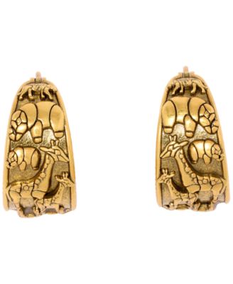 Gold-Plated Raina Hoop Earrings