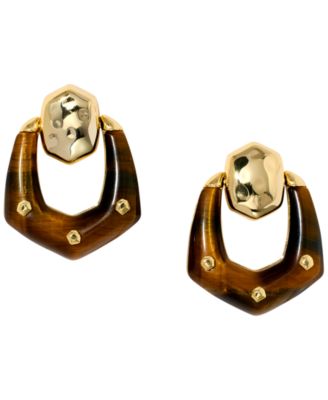 14k Gold-Plated Embry Open Frame Drop Earrings