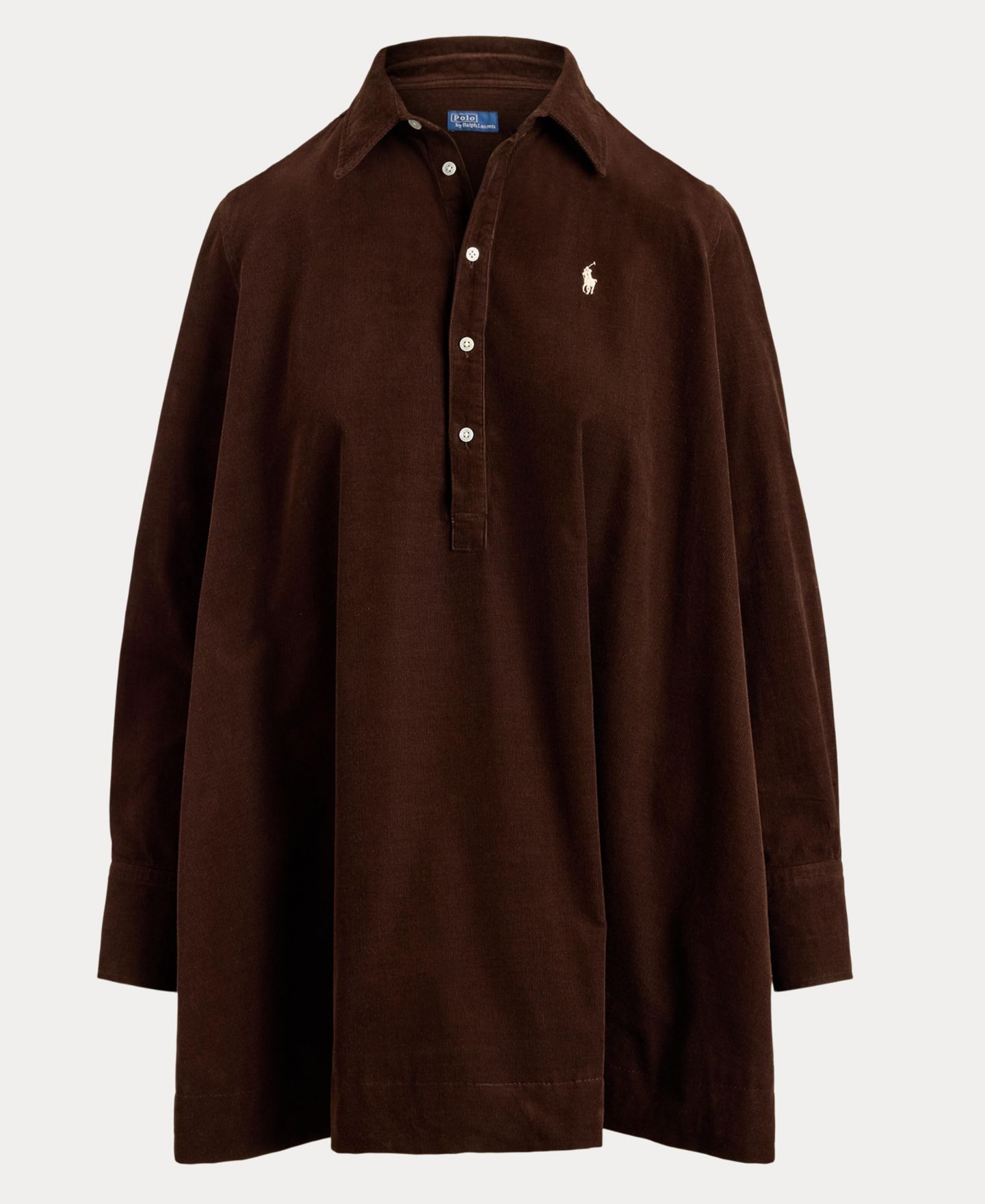 Женское платье Polo Ralph Lauren Corduroy Pleated Shirt Dress, цвет: Коричневый — фото 3