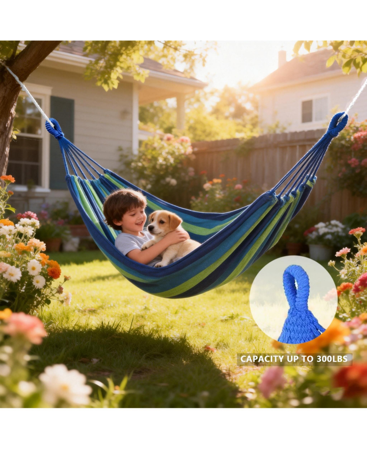 Piscifun Portable Outdoor Camping Hammock With Straps Carabiners For Patio Yard Travel