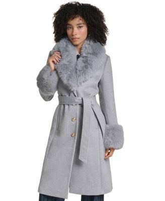 Women's Single-Breasted Long Wool-Blend Coat, Created for Macy's