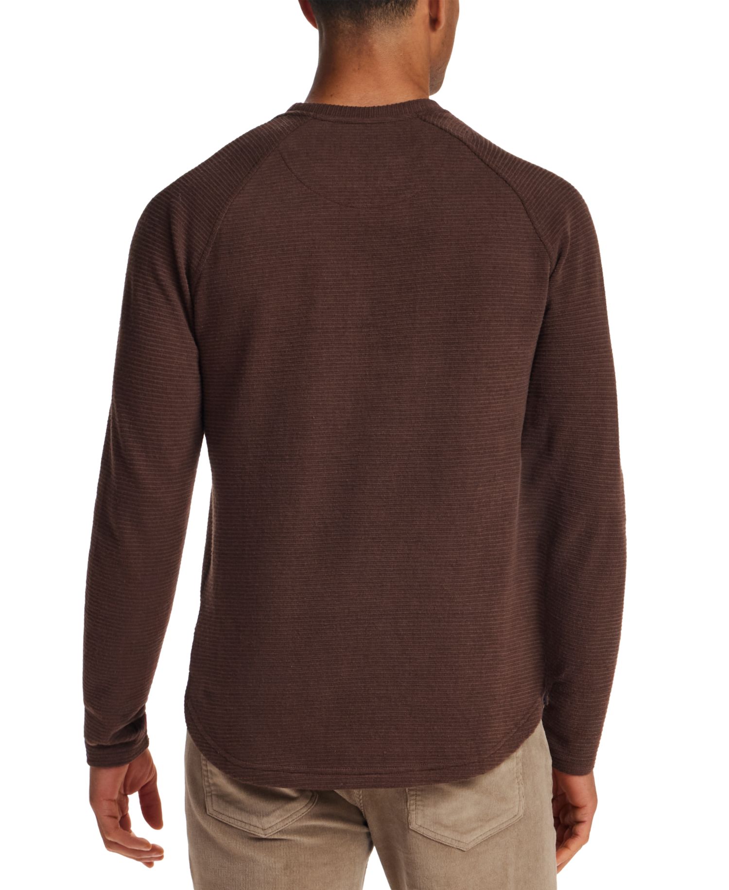 Men's Ribbed Raglan Crewneck T-Shirt