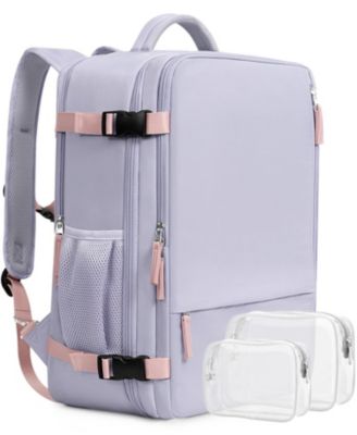 16 Inch Laptop Carry On Travel Backpack Waterproof Daypack With USB Charging Port