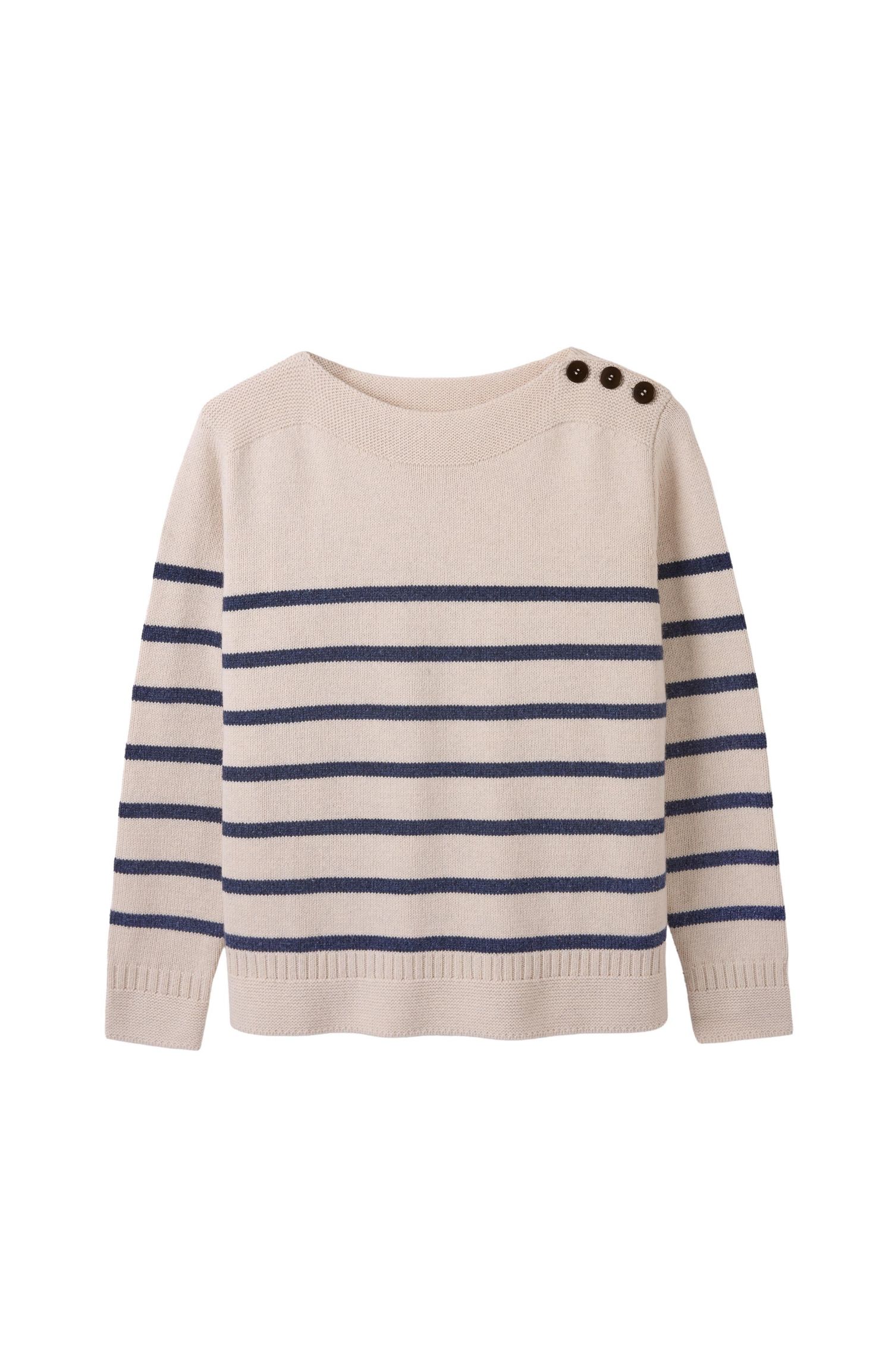 Women's Button Detail Gansey Sweater