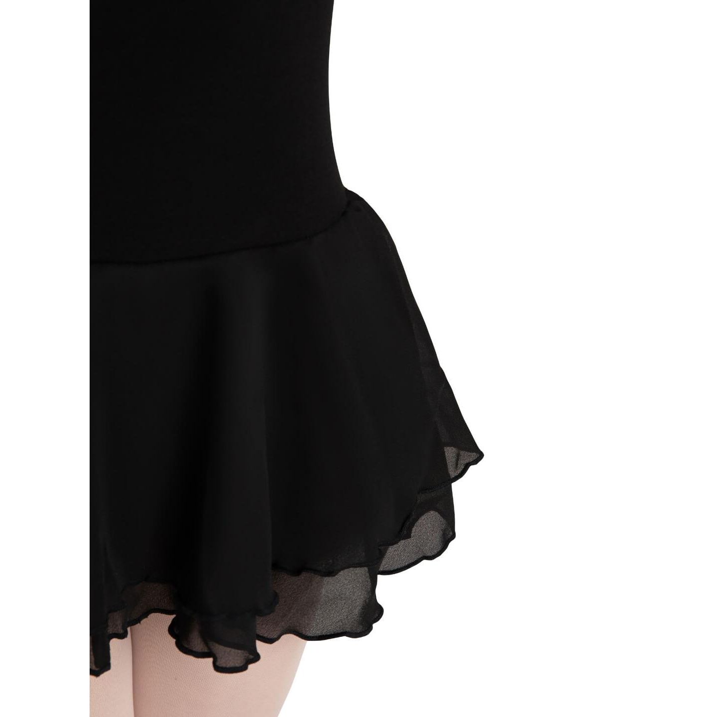 Детское платье Capezio Double Layer Skirt Tank Dress - Girls, цвет: Чёрный — фото 6
