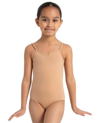 Girls Team Basics Camisole Leotard w/ Adjustable Straps