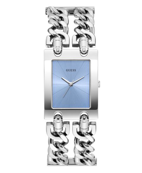 Женские часы GUESS Quartz Silver-Tone Stainless Steel 28mm