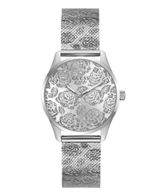 Women's Silver-Tone Steel Mesh Watch 36mm