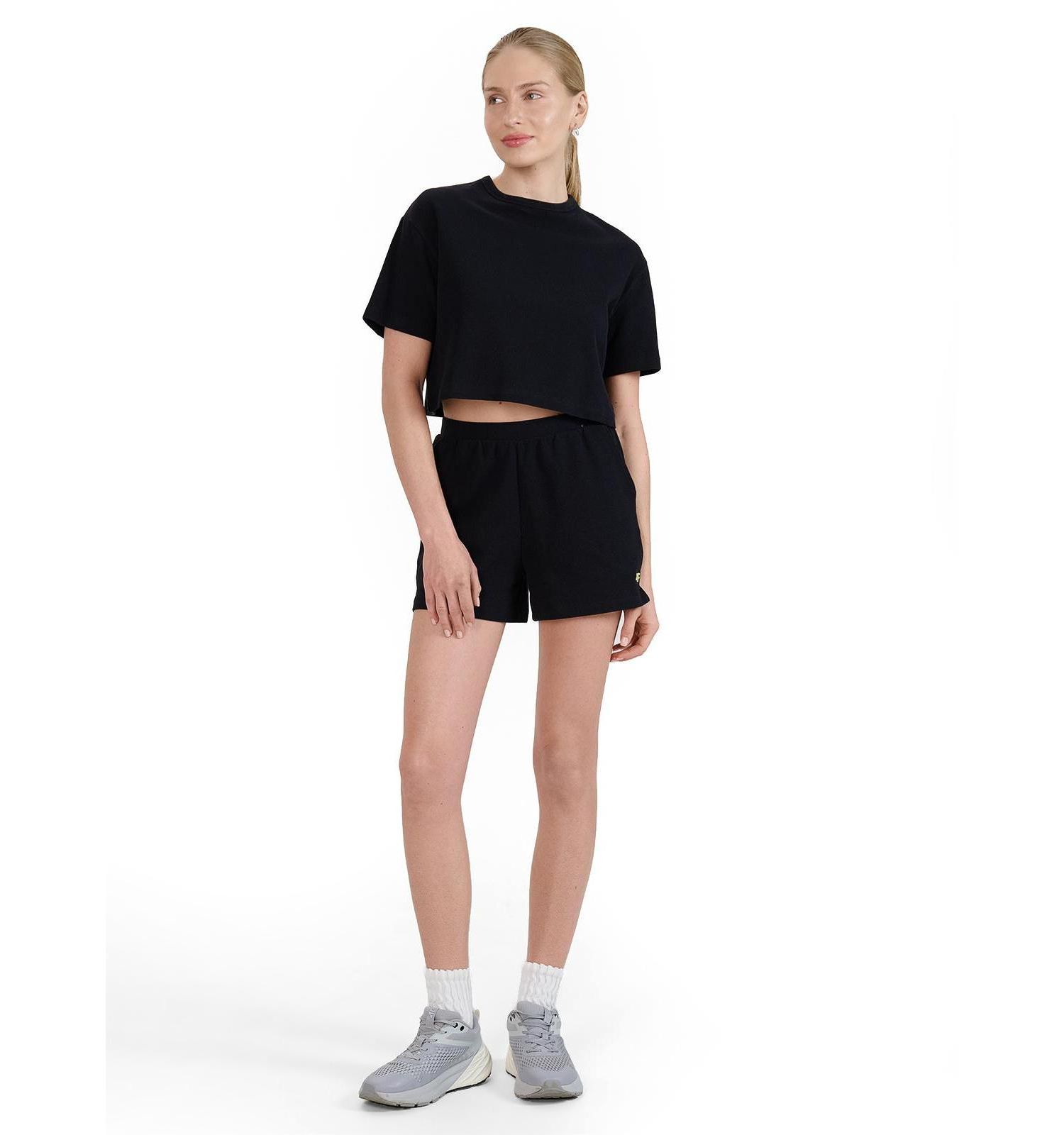 Women's Waffle Knit Short Sweatpants Regular Fit